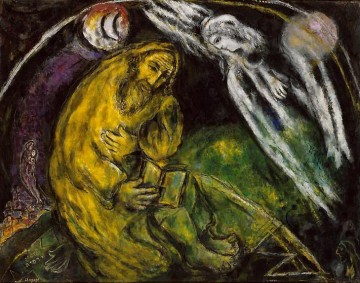 Marc Chagall Painting - Profeta Jeremías contemporáneo Marc Chagall